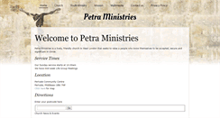 Desktop Screenshot of petraministries.org