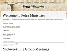 Tablet Screenshot of petraministries.org